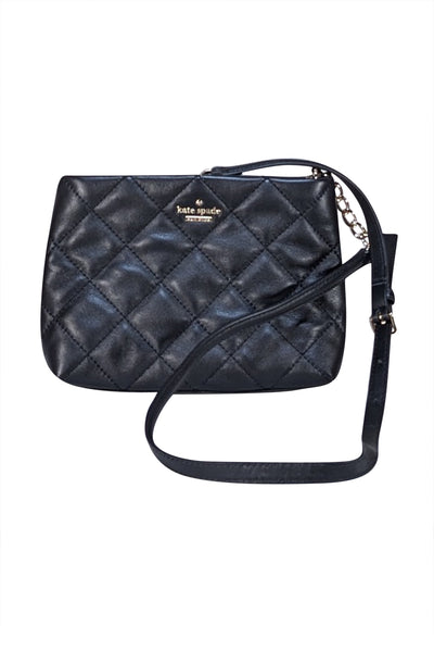Kate Spade - Black Quilted Crossbody Bag - Current Boutique
