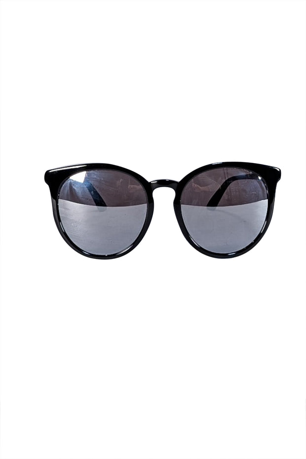 Gucci - Black Round Round Iridescent Lens Sunglasses - Current Boutique