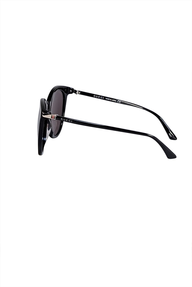 Gucci - Black Round Round Iridescent Lens Sunglasses - Current Boutique