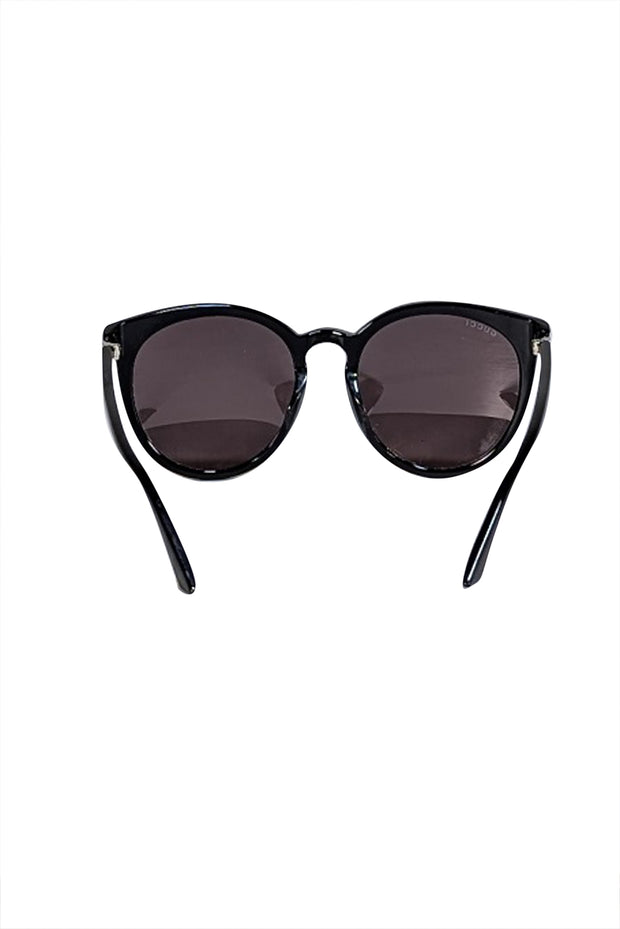 Gucci - Black Round Round Iridescent Lens Sunglasses - Current Boutique