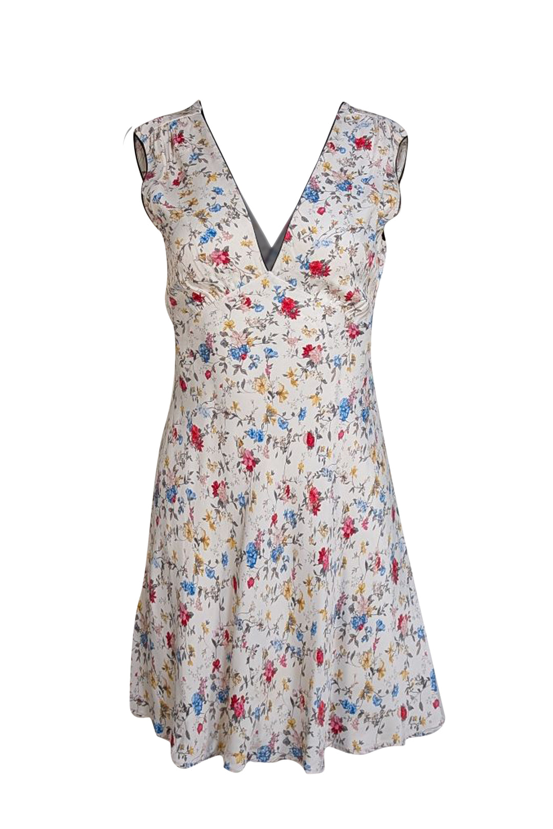 doen mini dress Women Doen Round Neck Lace Puff Sleeve Mini Dress