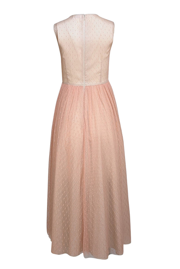Red Valentino - Pastel Pink Lace w/ Nude Lining Sleeveless Dress Sz 4 - Current Boutique