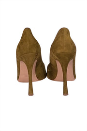 Lerre - Green Suede Pointed Toe Pumps Sz 8