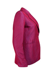 Burberry - Magenta & Purple Quilted Blazer Sz 6P - Current Boutique