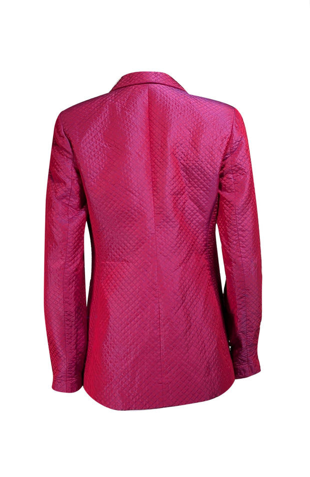 Burberry - Magenta & Purple Quilted Blazer Sz 6P - Current Boutique