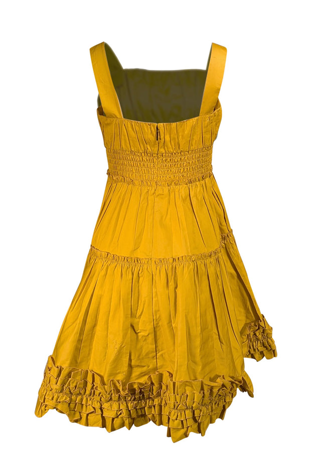 Jason Wu - Mustard Yellow Sleeveless Dress Sz 2 - Current Boutique
