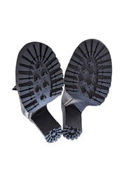 See by Chloe - Black Leather "Claudia" Platform Loafer Heels Sz 6