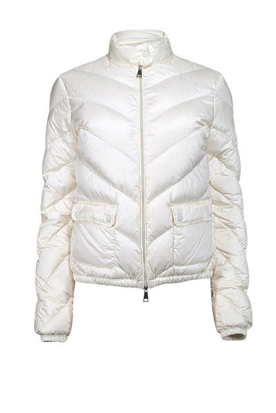 Moncler - Ivory Light Puffer Coat Sz M