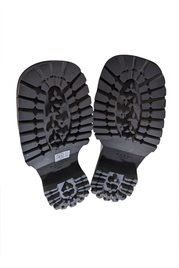 Marni - Black Croc Embossed Leather Platform Loafer Sz 9.5 - Current Boutique