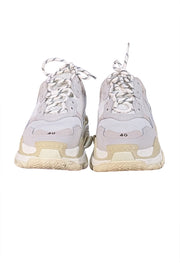 Balenciaga - White Resille Tess S Gomma Sneakers Sz 10