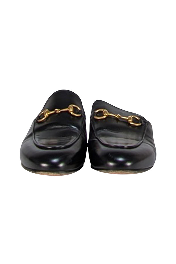 Gucci - Black Leather Mule Loafers Sz 6 - Current Boutique