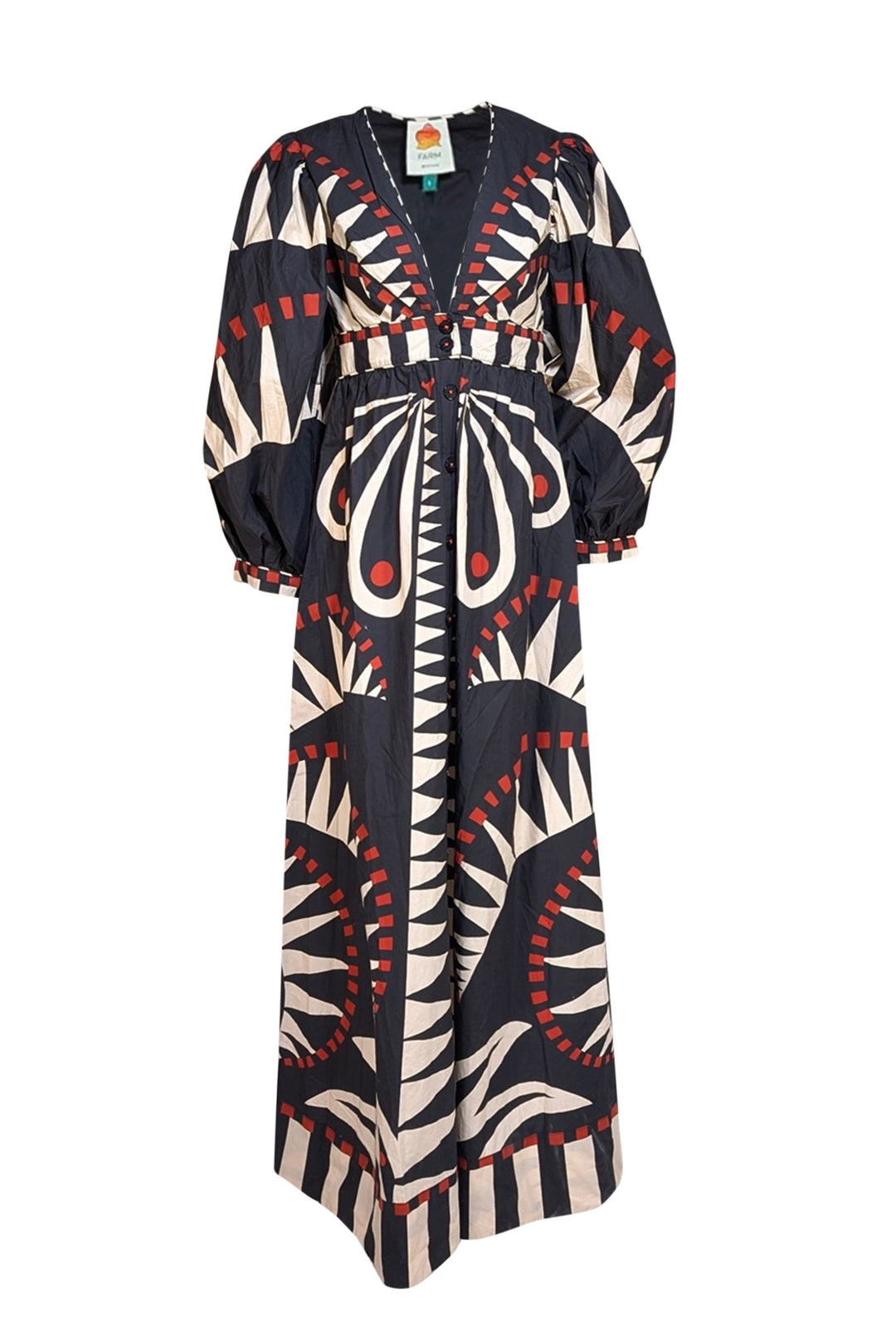 strapless open back dress Farm Rio