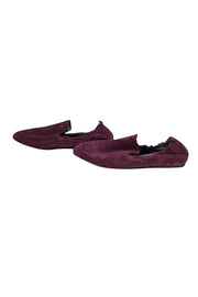 Lanvin - Plum Purple Suede Flats Sz 8