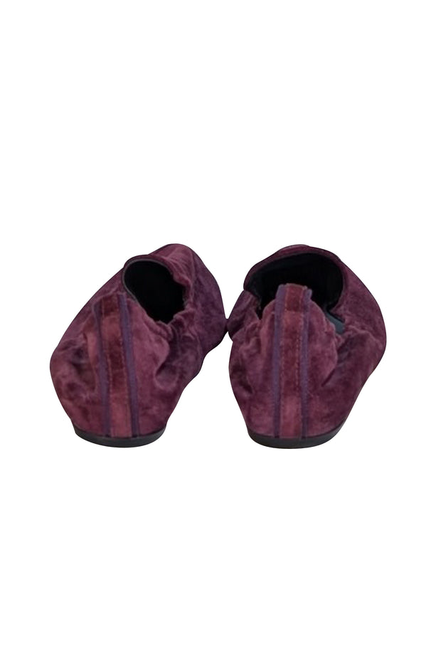 Lanvin - Plum Purple Suede Flats Sz 8