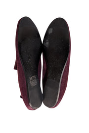 Lanvin - Plum Purple Suede Flats Sz 8