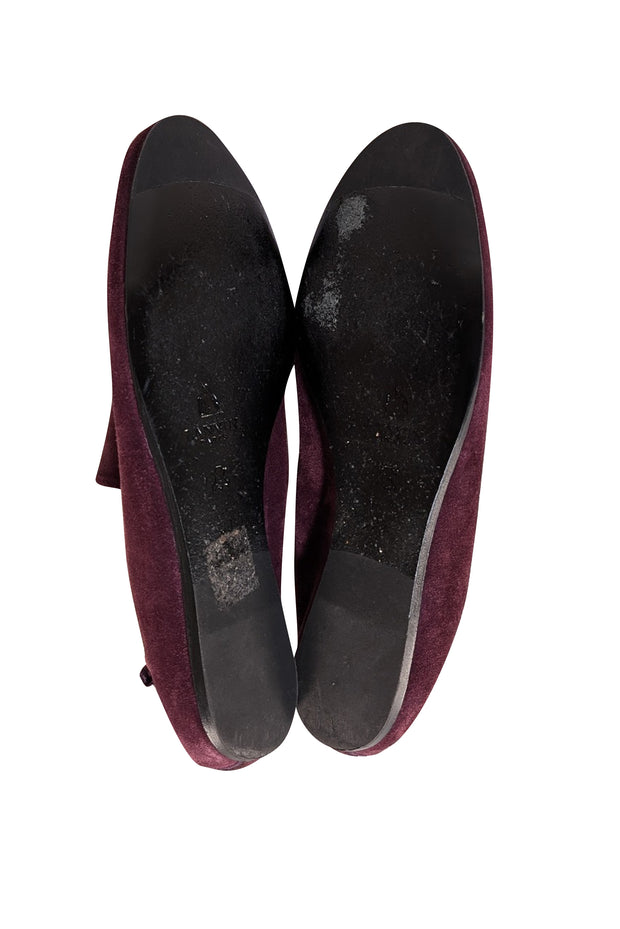 Lanvin - Plum Purple Suede Flats Sz 8