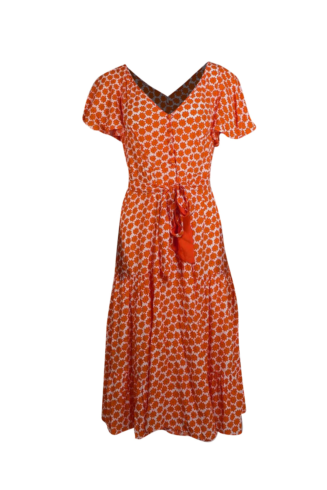 dvf orange dress DVF Diane von Furstenberg Ria Spicy Orange pleated shift dress chiffon new 0