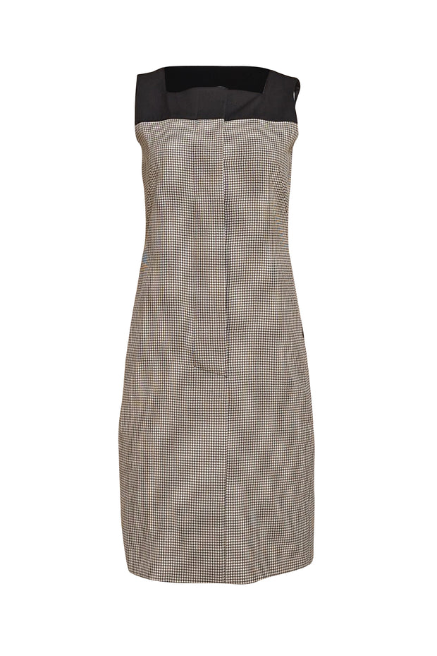 Akris Punto - Black & White Houndstooth Shift Mini Dress Sz 4 - Current Boutique