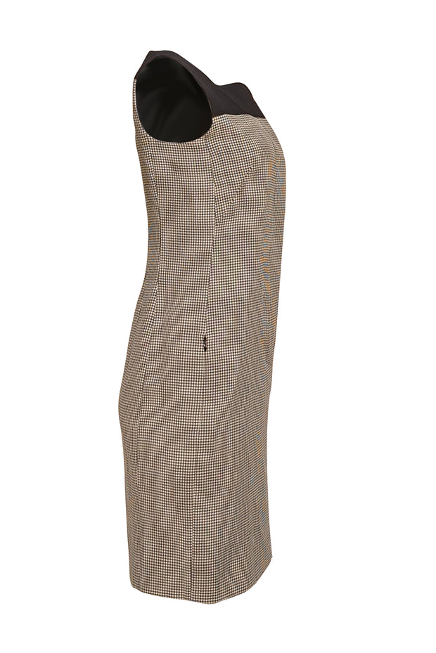 Akris Punto - Black & White Houndstooth Shift Mini Dress Sz 4 - Current Boutique