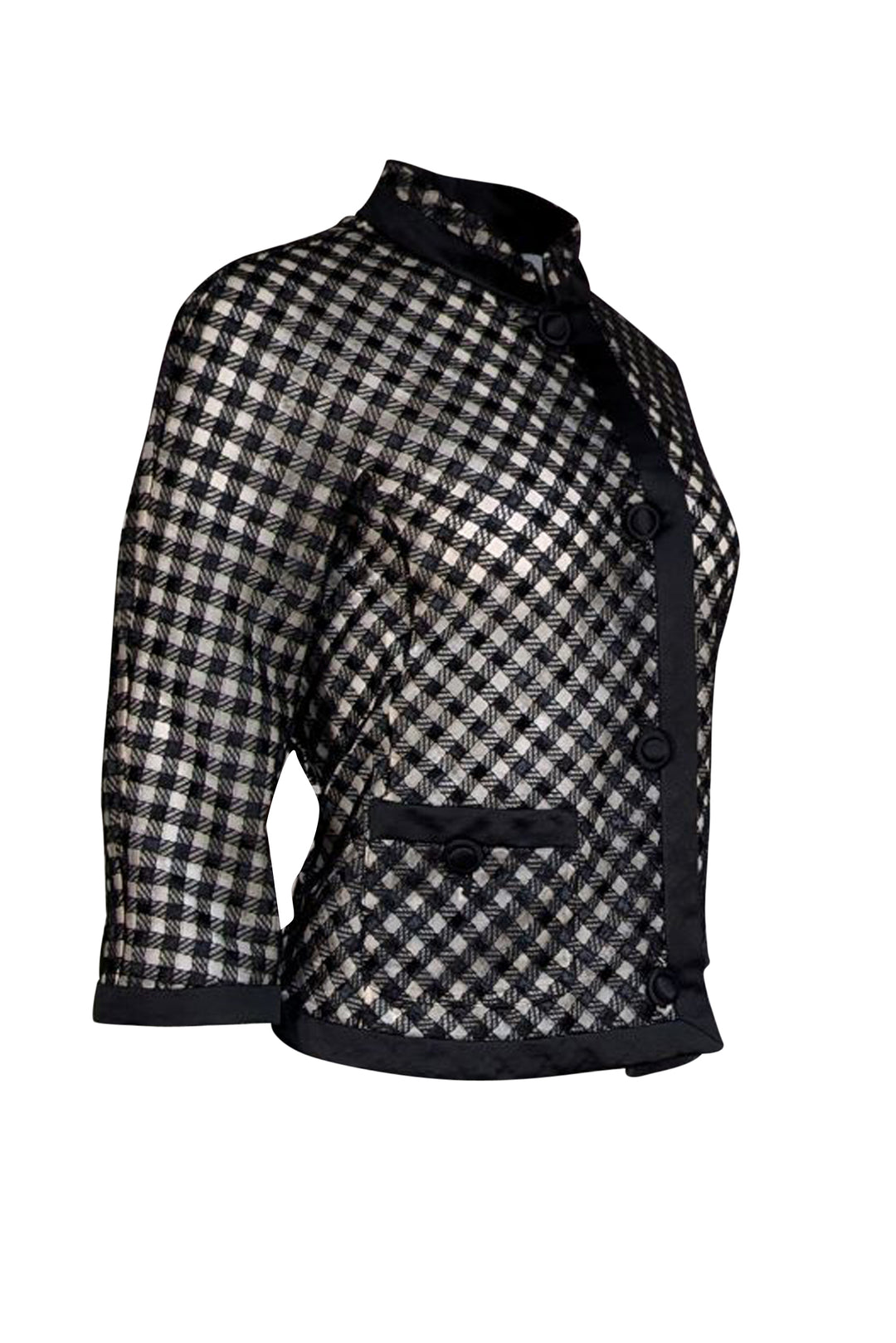 ARMANI COLLEZIONI ベロア ジャケット シェブロン柄 48 L Armani Collezioni Size 6 Jacket