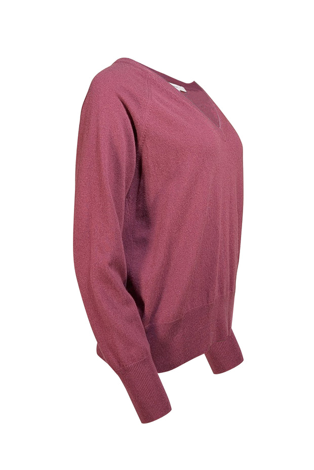 Vince - Raspberry Purple Wool & Cashmere Blend Sweater Sz M - Current Boutique