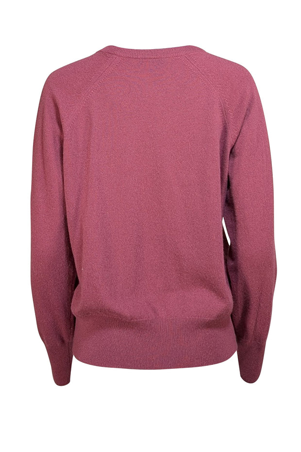 Vince - Raspberry Purple Wool & Cashmere Blend Sweater Sz M - Current Boutique