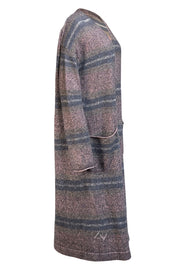 Zadig & Voltaire - Black, Pink, & White Blend "Marina" Cashmere Cardigan Sz M/L
