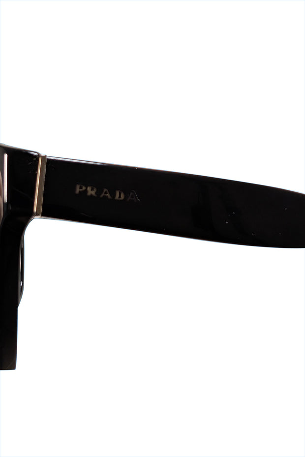 Prada - Black Oversized Round Sunglasses