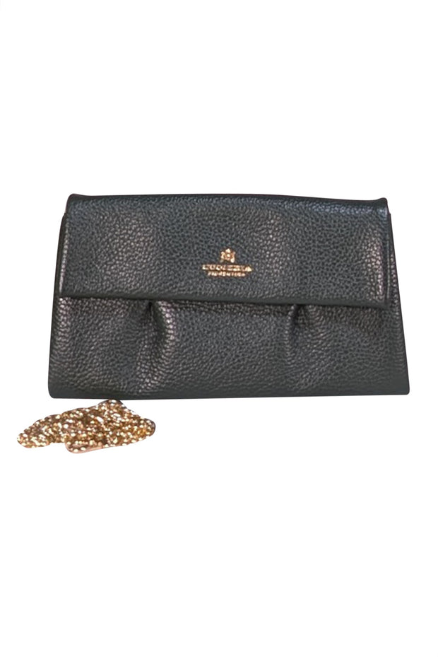 Cuoiera Fiorentina - Dark Green Leather Clutch