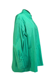 Akris - Green Cotton Button Up Shirt Sz 8