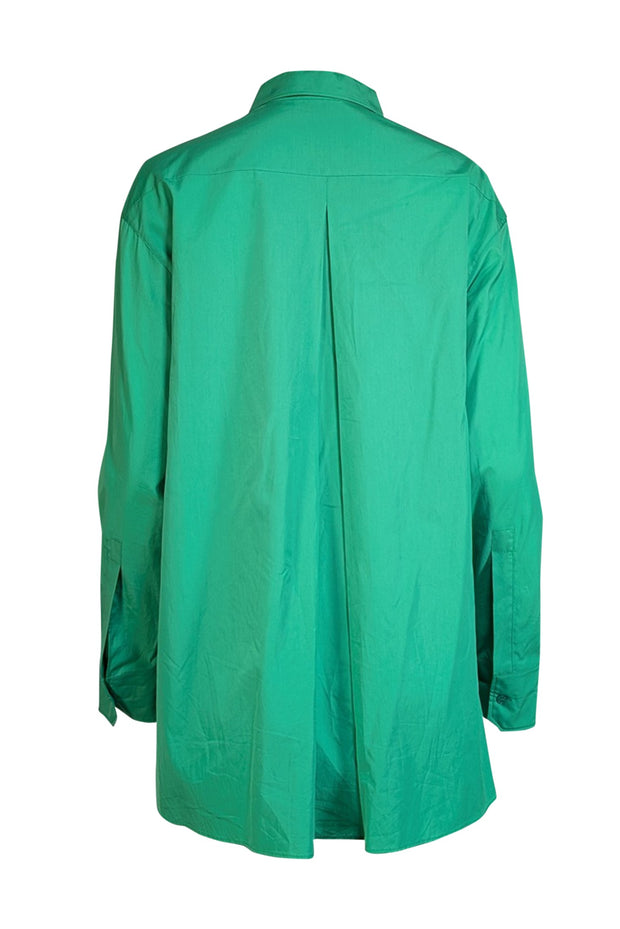 Akris - Green Cotton Button Up Shirt Sz 8