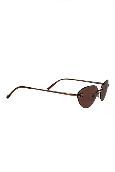 Chanel - Bronze Legs w/ Dark Rose Lens Sunglasses - Current Boutique