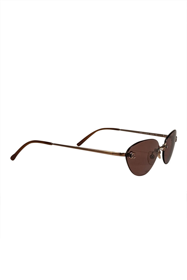 Chanel - Bronze Legs w/ Dark Rose Lens Sunglasses - Current Boutique