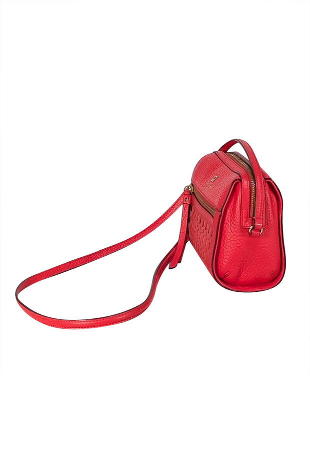 Kate Spade - Dark Coral Perforated Crossbody Bag