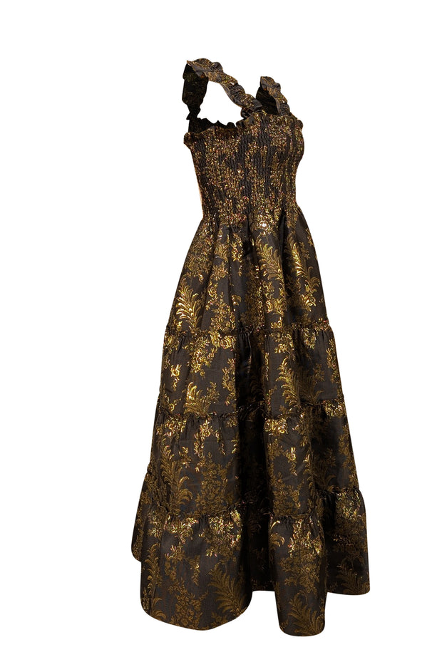 hill house brown dress The Fiona Dress in Chocolate Twill main image 1