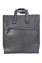 Biagini - Grey Genuine Leather Handmade Tote Bag