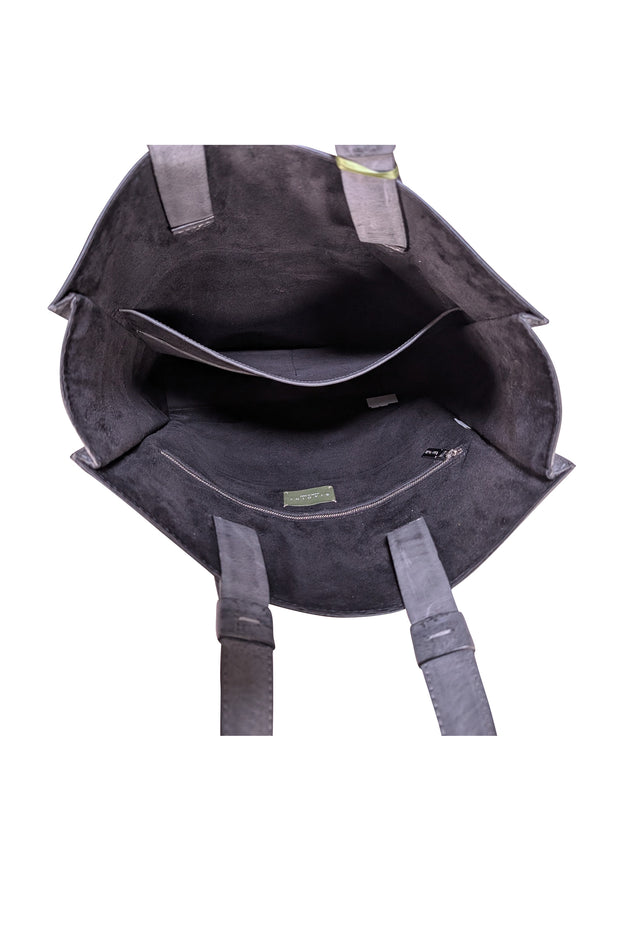 Biagini - Grey Genuine Leather Handmade Tote Bag