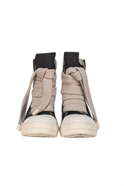 Rick Owens - Black Canvas High Top "Porterville Jumbo-Laced" Sneakers Sz 5 - Current Boutique