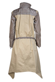 Chloe - Beige & Green Grove Brown Trench Coat Sz 2