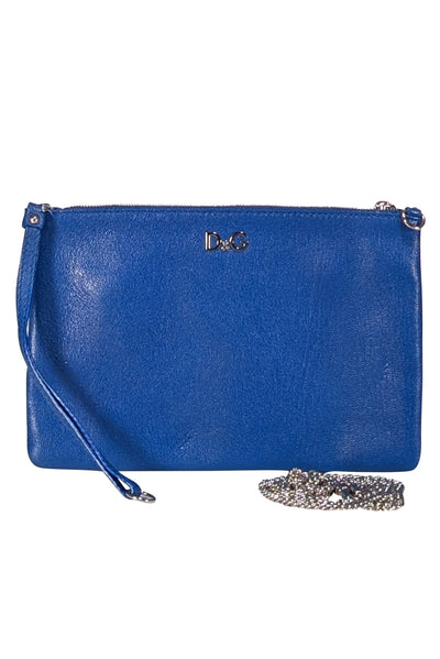 Dolce & Gabbana - Blue Leather Pochette Crossbody Bag