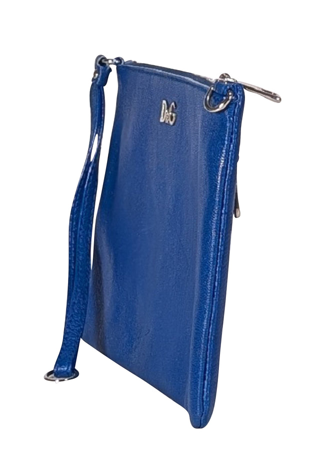 Dolce & Gabbana - Blue Leather Pochette Crossbody Bag