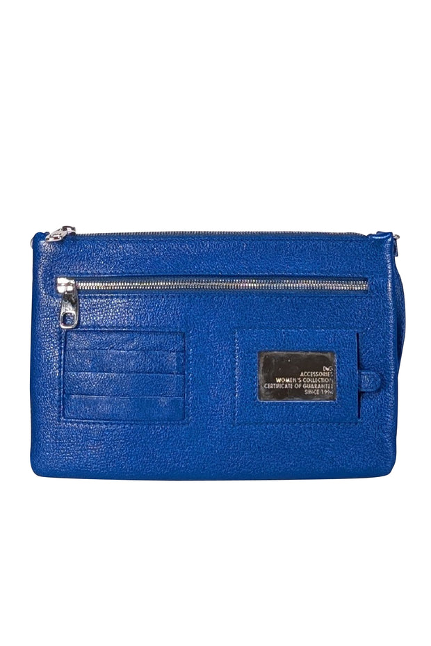 Dolce & Gabbana - Blue Leather Pochette Crossbody Bag