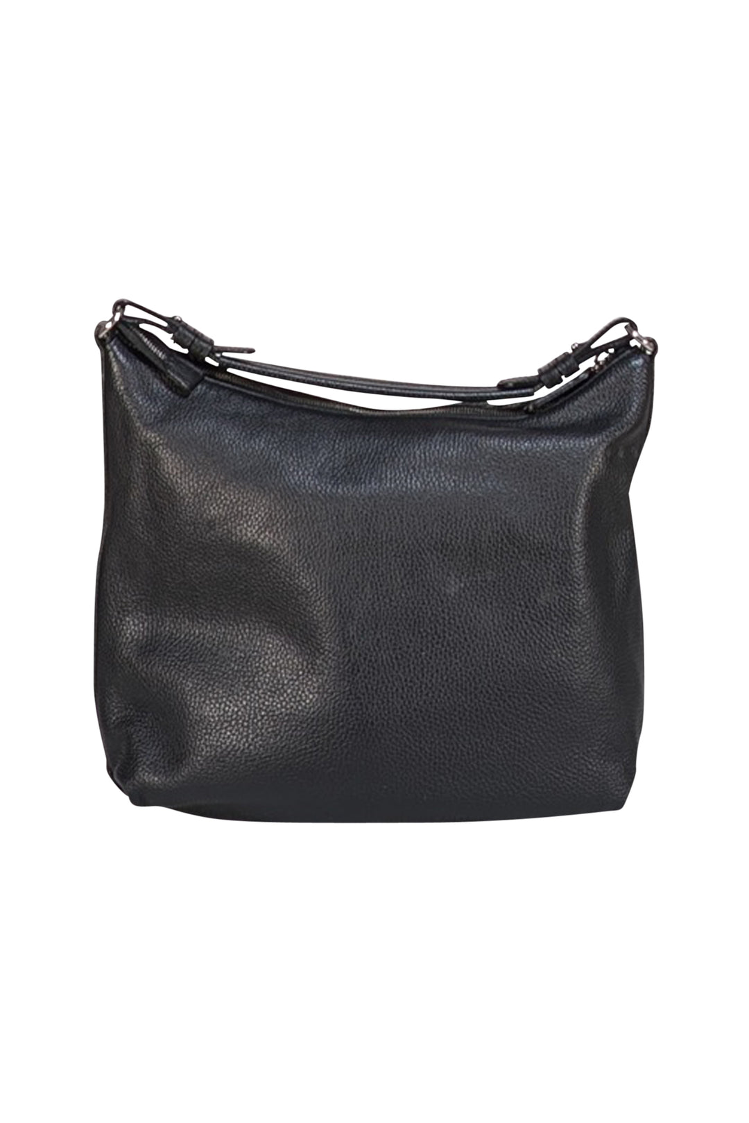 Armani Collezioni - Black Pebbled Leather Shoulder Bag