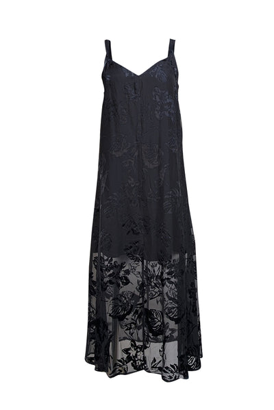 Rag & Bone - Black Brocade "Collete" Slip Dress Sz M - Current Boutique