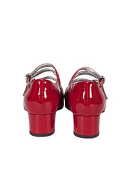 Carel - Red Patent Leather Strappy Pumps Sz 5.5 - Current Boutique