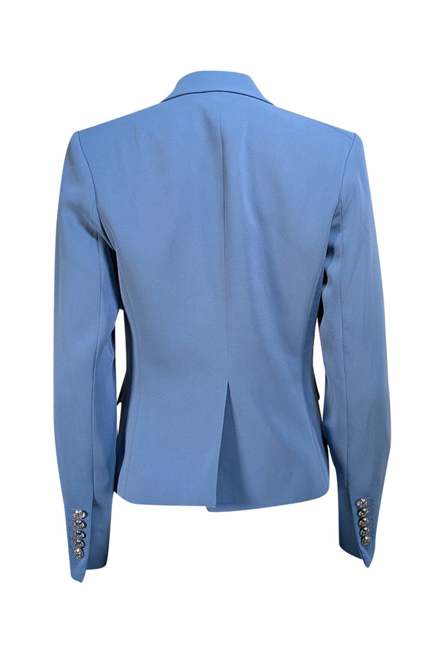 Veronica Beard - Light Blue Double Breasted Button Blazer Sz 6 - Current Boutique