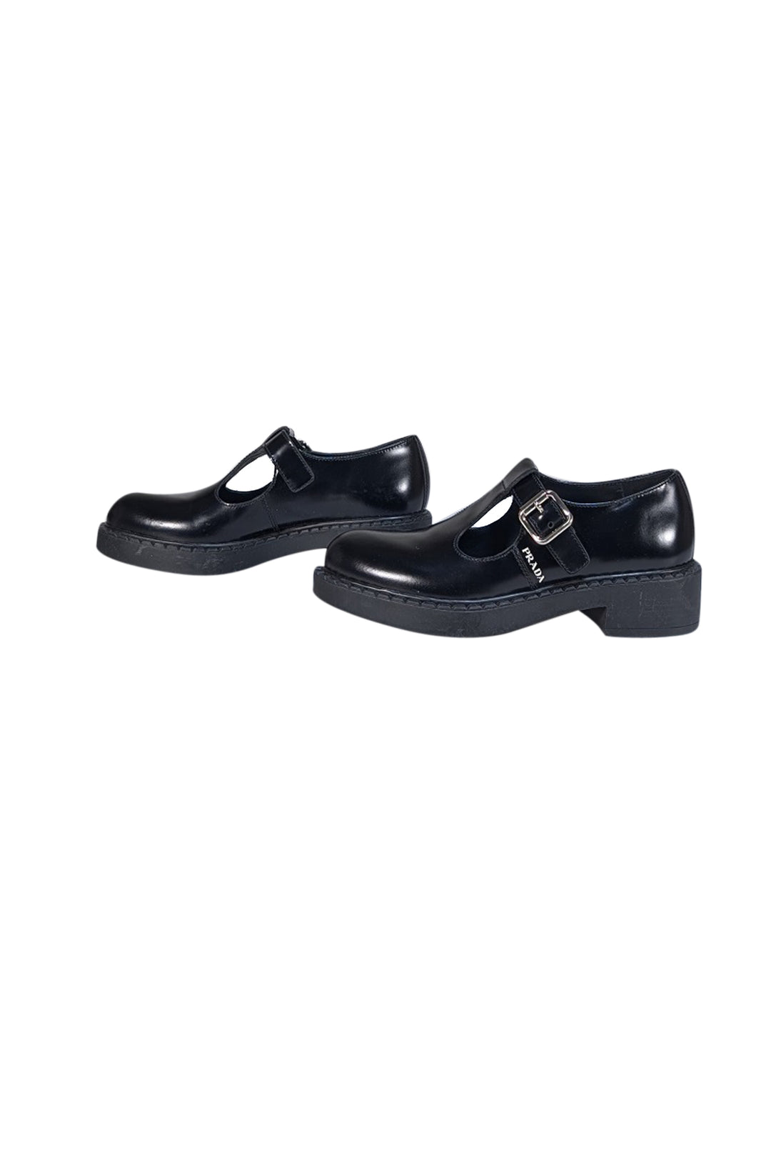 Prada - Black Leather T Strap Mary Janes Sz 5.5 Prada - Black Leather T Strap Mary Janes Sz 5.5