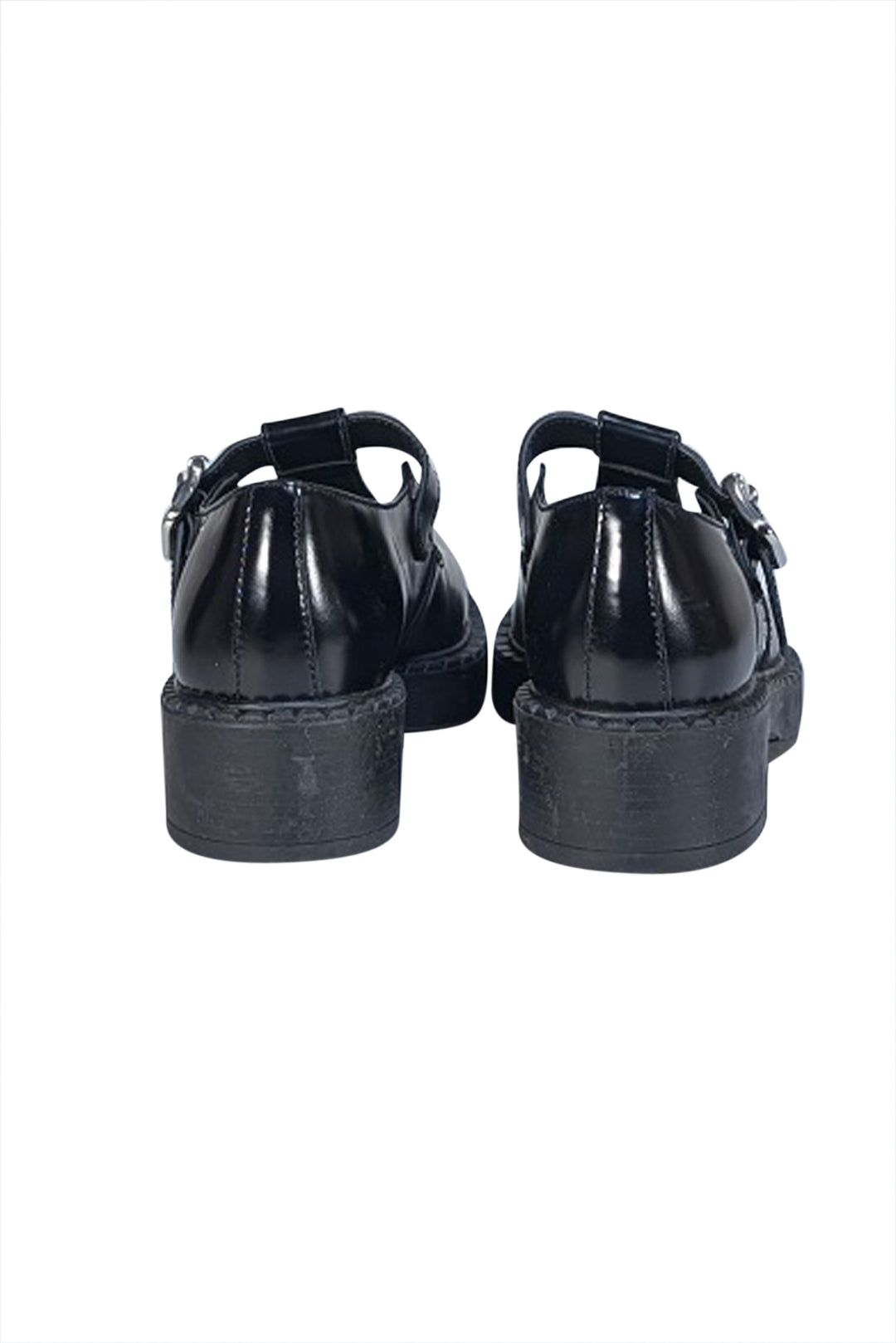 Prada - Black Leather T Strap Mary Janes Sz 5.5 | Current Boutique