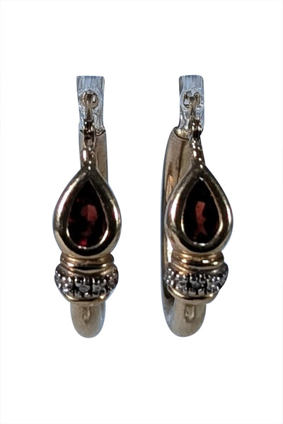 No Label - 14K Gold Hood with Garnet Stone