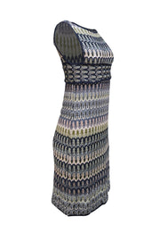 Missoni - Black Multi Geometric Print Knit Mini Dress Sz 0 - Current Boutique